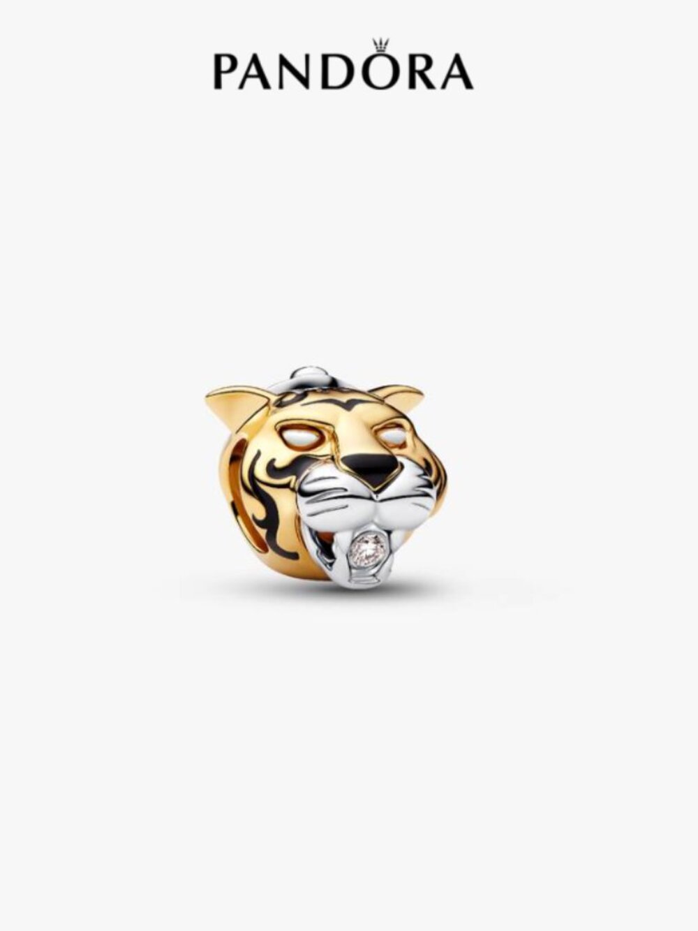 Pandora Disney Princess Jasmine Rajah Lab-grown Diamond Charm